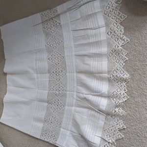 Antique Linen and Crochet Petticoat Slip